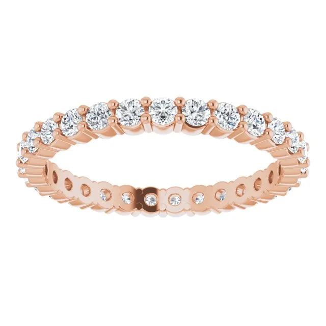 0.68 ct. Round Diamond Shared Prong Eternity Band