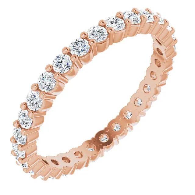 0.68 ct. Round Diamond Shared Prong Eternity Band