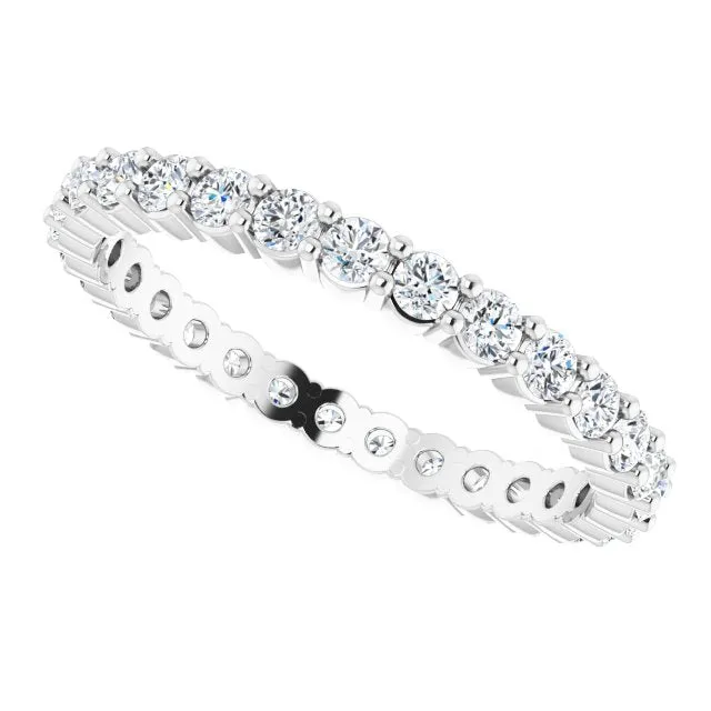 0.68 ct. Round Diamond Shared Prong Eternity Band