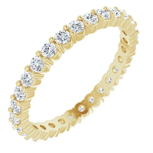 0.68 ct. Round Diamond Shared Prong Eternity Band