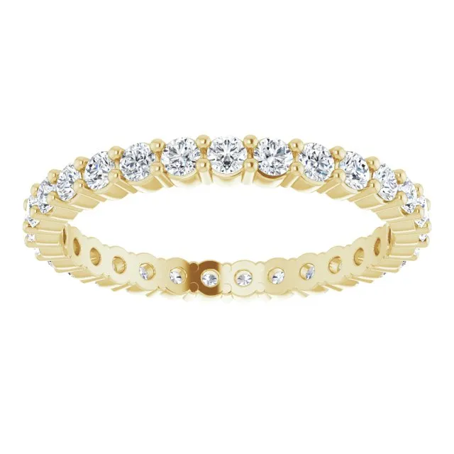 0.68 ct. Round Diamond Shared Prong Eternity Band
