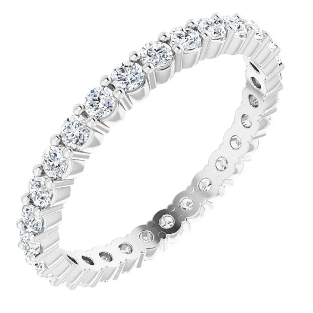 0.68 ct. Round Diamond Shared Prong Eternity Band
