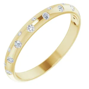 14k Gold 1/6 CTW Natural Diamond Anniversary Band