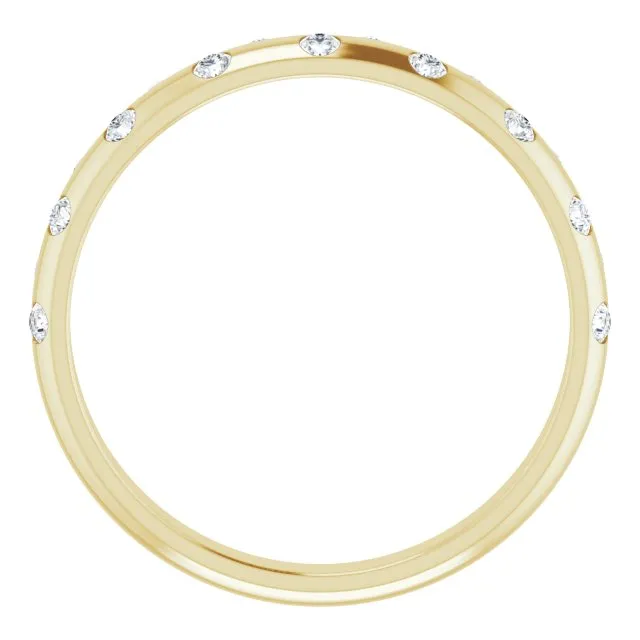14k Gold 1/6 CTW Natural Diamond Anniversary Band