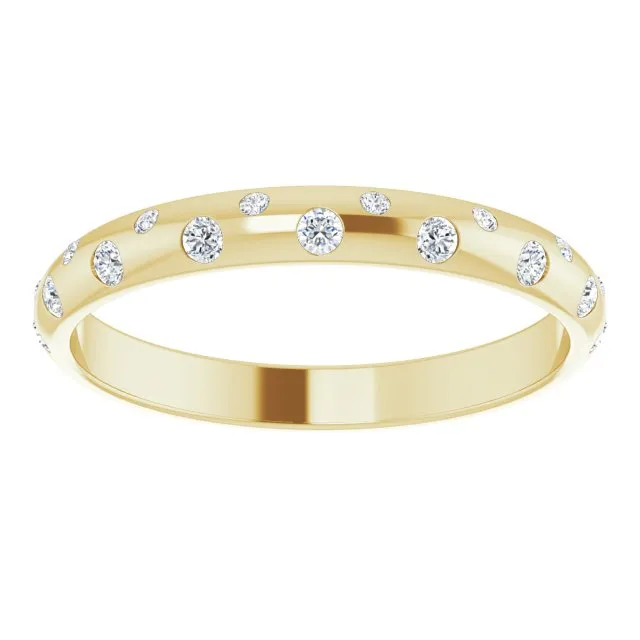 14k Gold 1/6 CTW Natural Diamond Anniversary Band