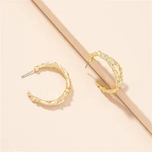 18K Gold-Plated Huggie Earrings