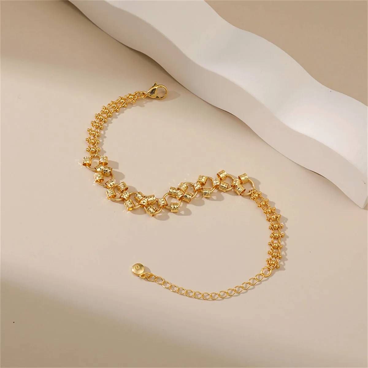 18K Gold-Plated Rail Bracelet