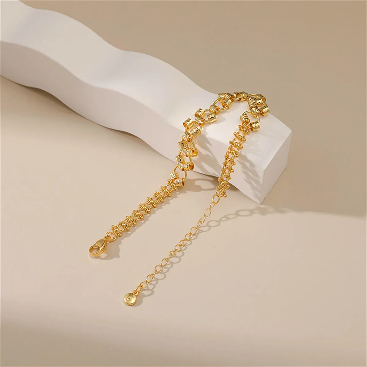 18K Gold-Plated Rail Bracelet