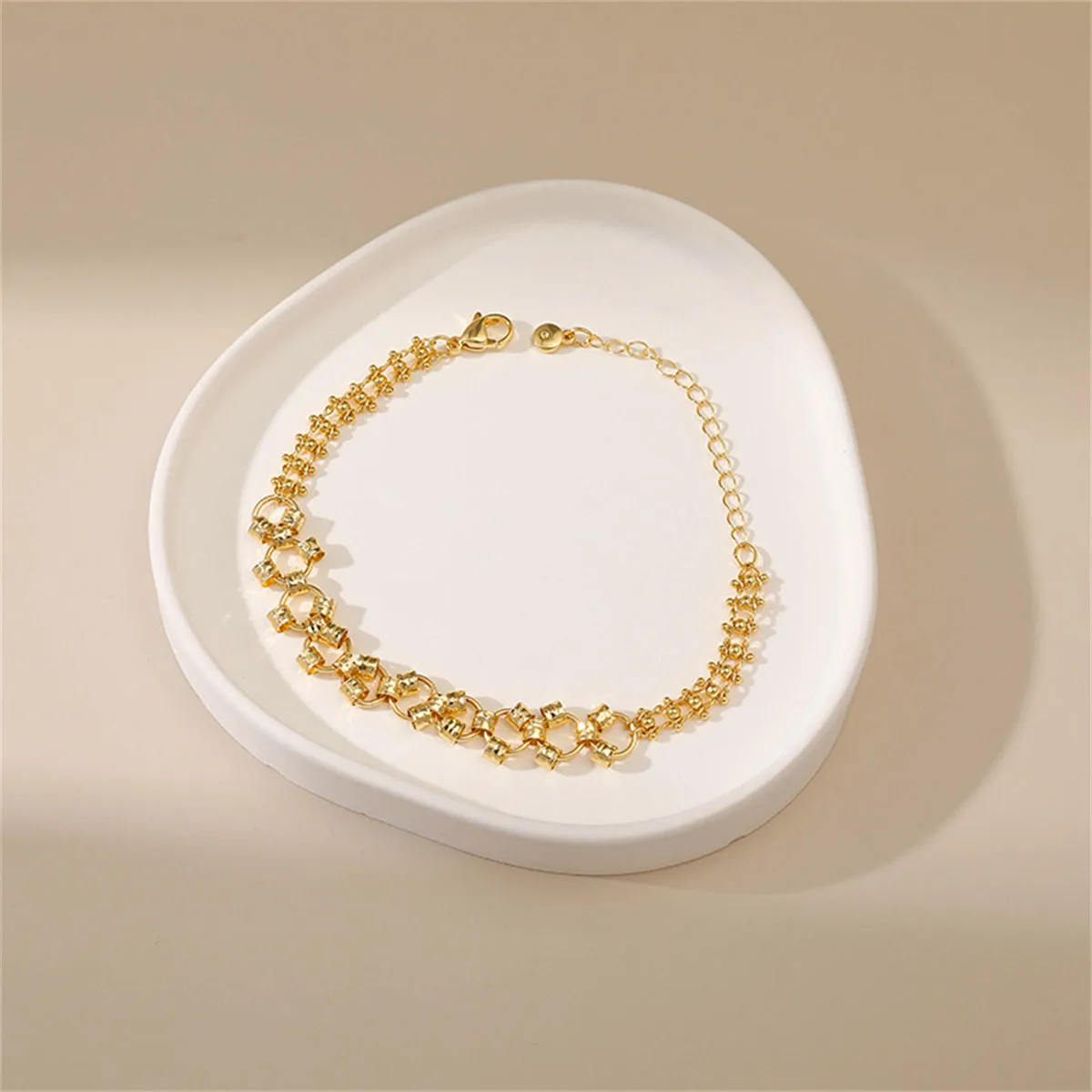 18K Gold-Plated Rail Bracelet
