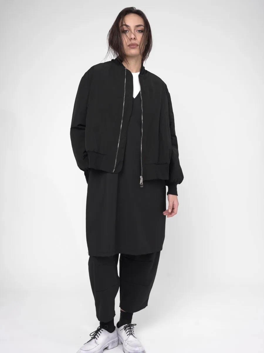 2 Pocket Oversized Bomber Jacket