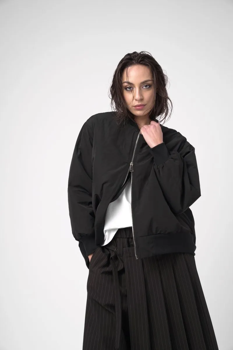2 Pocket Oversized Bomber Jacket