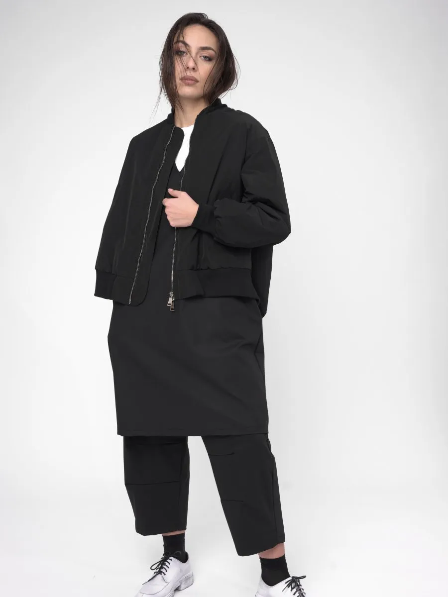 2 Pocket Oversized Bomber Jacket