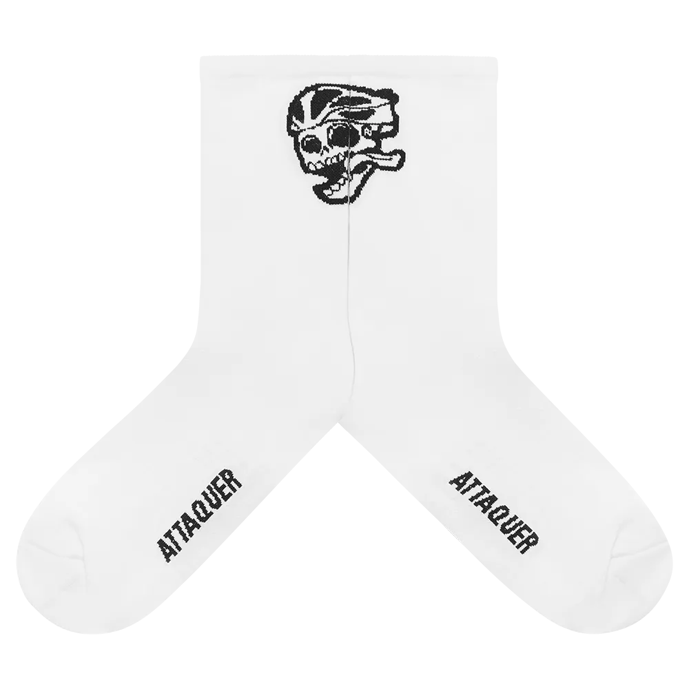 2021 Socks Skull Logo White