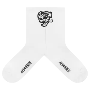 2021 Socks Skull Logo White
