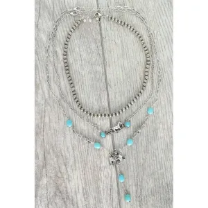 3-pack Assorted Western Layering Necklace Set