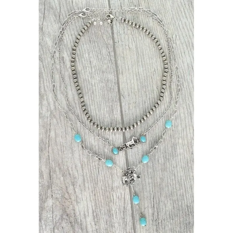 3-pack Assorted Western Layering Necklace Set