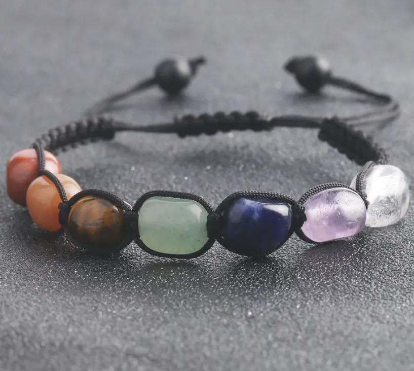 7 Chakra Reiki Natural Stone Bracelet