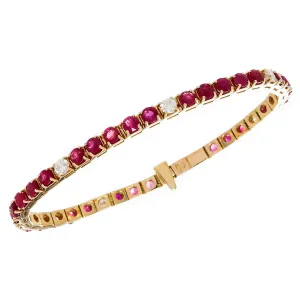 8.10ct Ruby & Diamond Bracelet