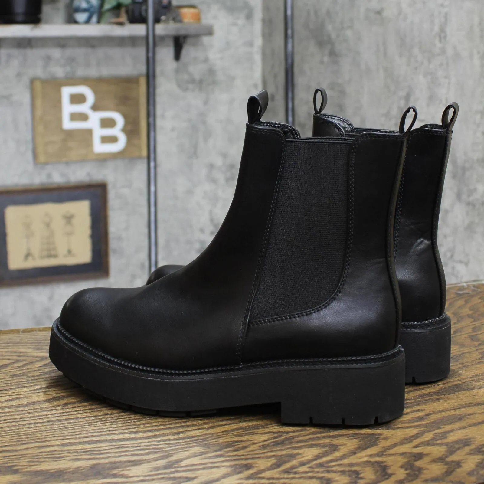 A New Day Women's Demi Chelsea Boots with Memory Foam Insole 87930239 Black 9.5M