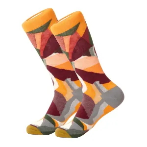 Abstract Gold Women's Socks