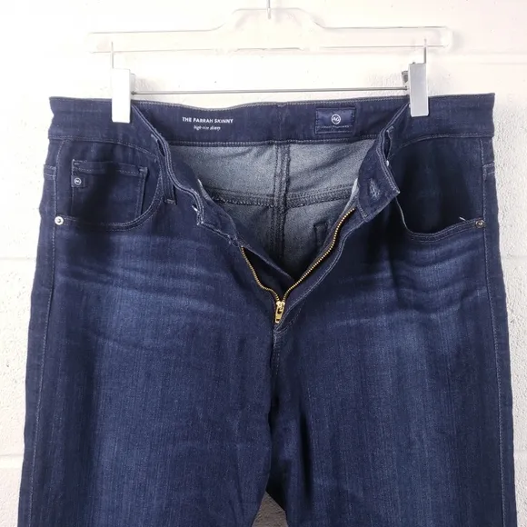 Adriano Goldschmied The Farrah Skinny High Rise Dark Wash Stretch Women's 32