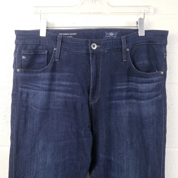 Adriano Goldschmied The Farrah Skinny High Rise Dark Wash Stretch Women's 32