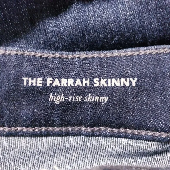 Adriano Goldschmied The Farrah Skinny High Rise Dark Wash Stretch Women's 32