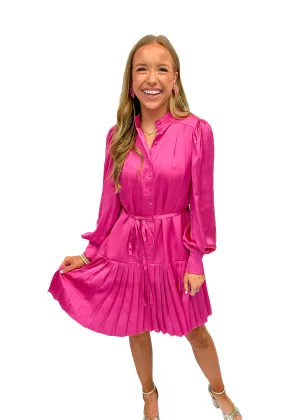 Alden Adair Reagen Dress - Raspberry