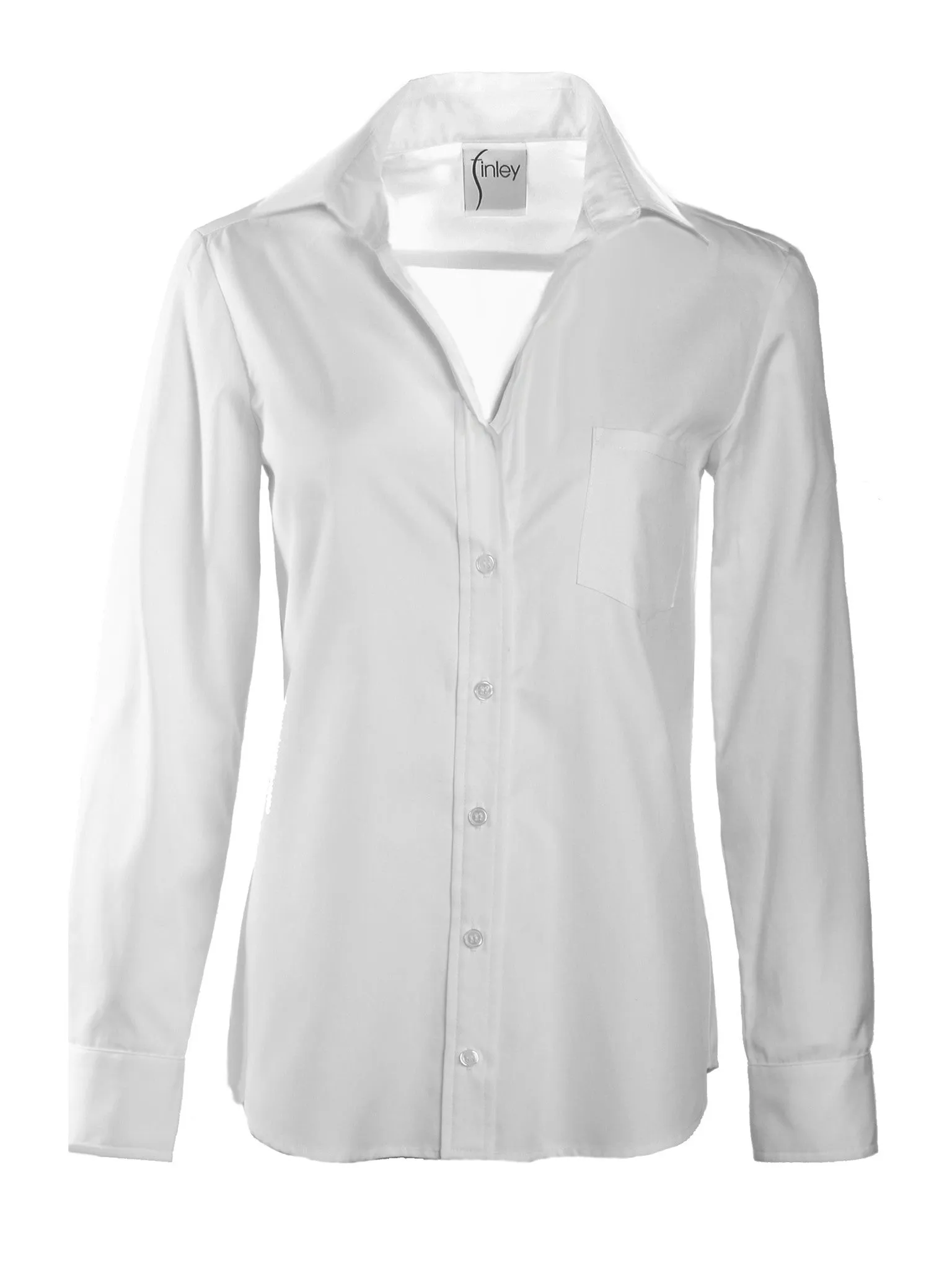 Alex White Silky Poplin Shirt