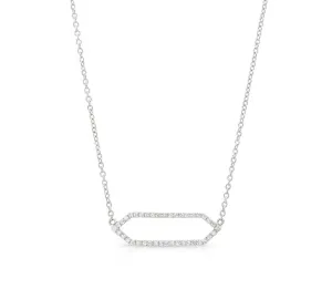 All Diamond Mini Marquis Necklace | White Gold