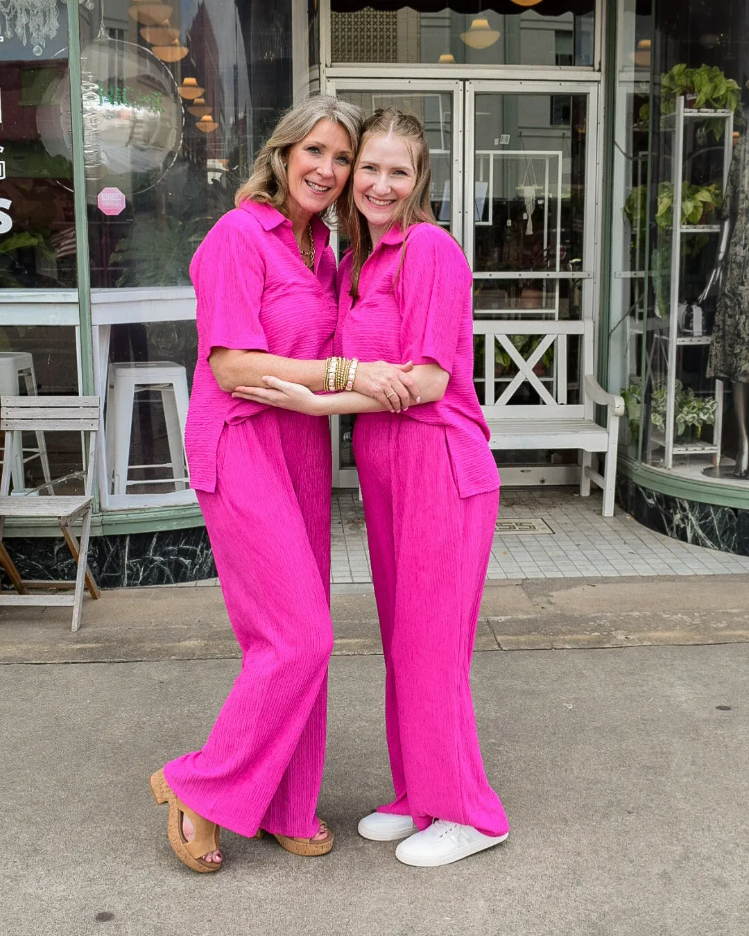 ALL I NEED PANT SET - FUCHSIA