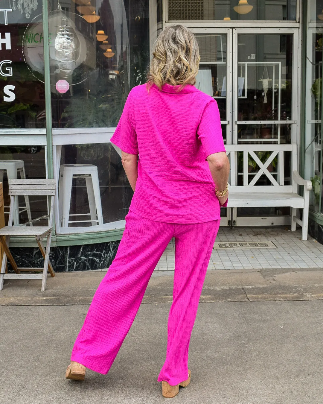 ALL I NEED PANT SET - FUCHSIA