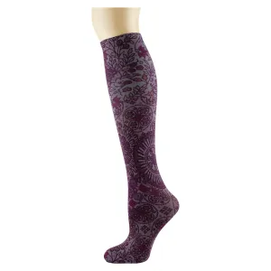 Amethyst on Smoke Knee Highs
