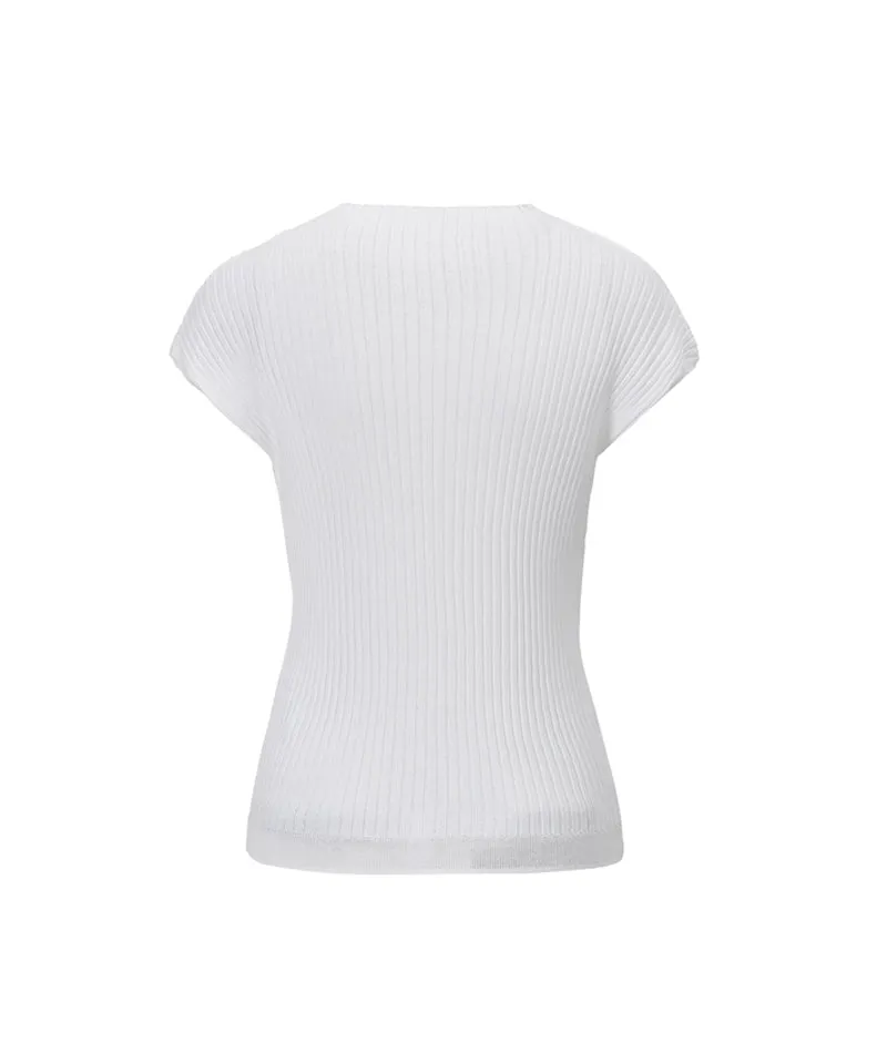 Anell Golf Cool Blend Knit Top - White