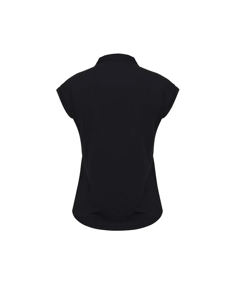 Anell Golf Sleeveless Cool Soft Top - Black