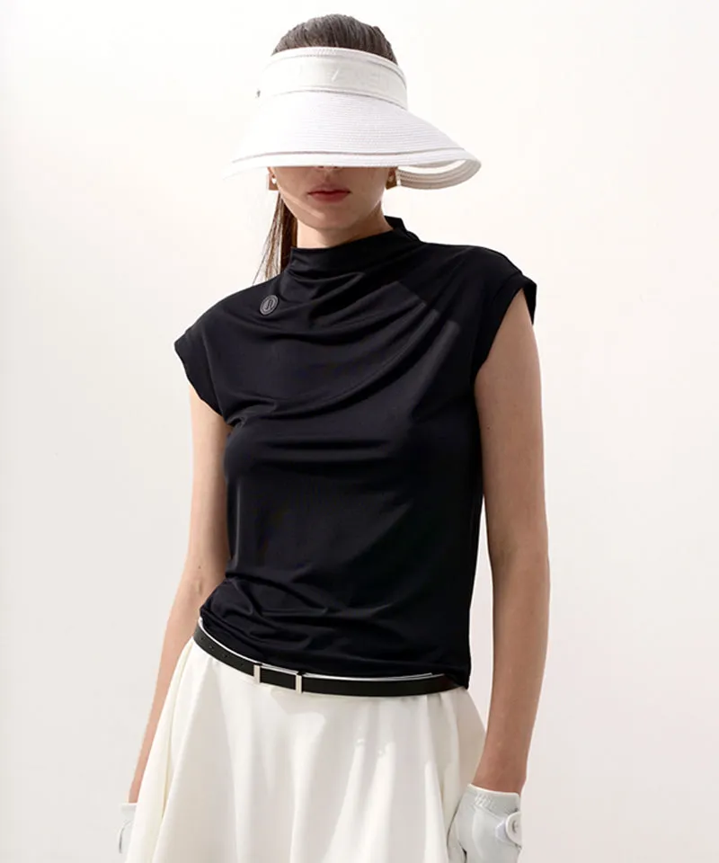 Anell Golf Sleeveless Cool Soft Top - Black