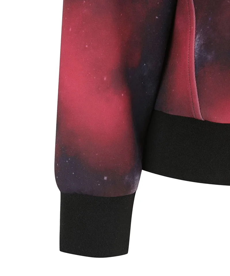 ANEW Golf Women's SP Galaxy Pattern Sweatshirt - Red