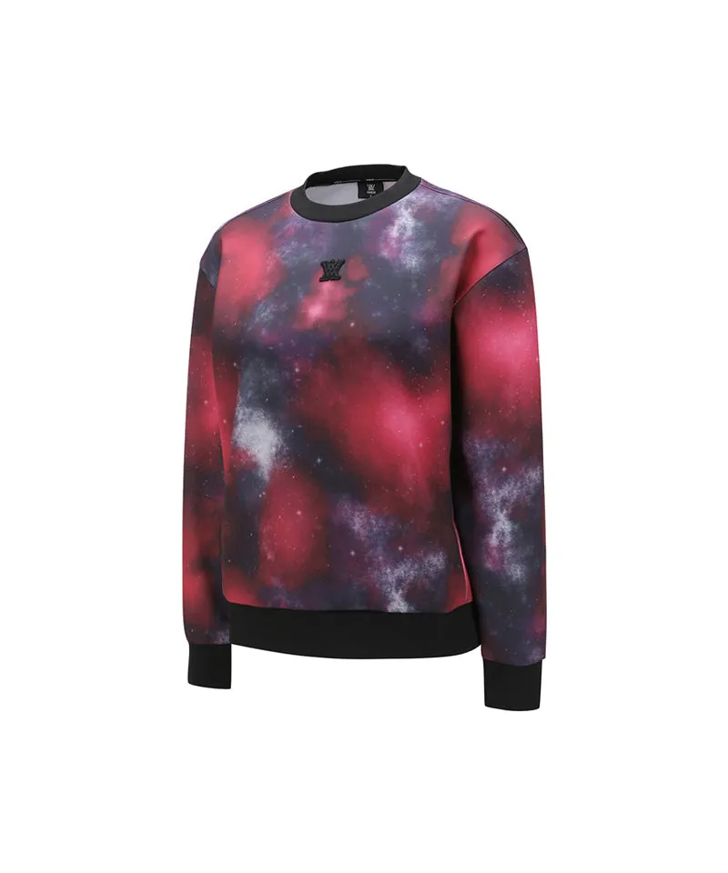 ANEW Golf Women's SP Galaxy Pattern Sweatshirt - Red