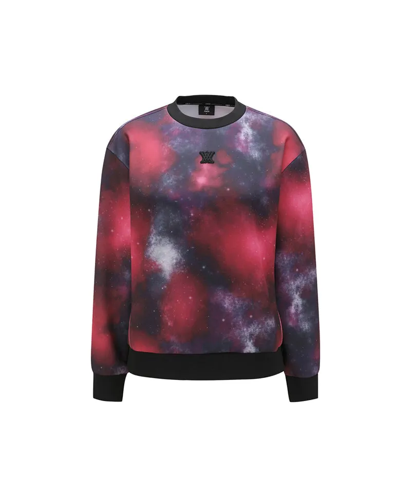 ANEW Golf Women's SP Galaxy Pattern Sweatshirt - Red