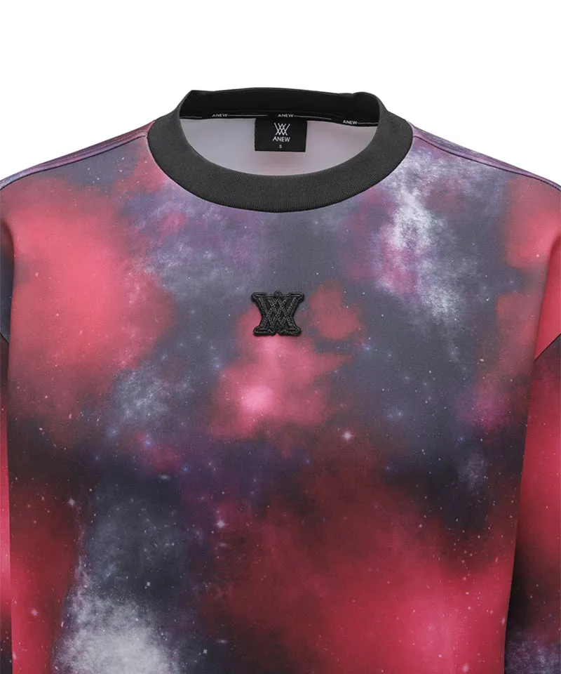 ANEW Golf Women's SP Galaxy Pattern Sweatshirt - Red