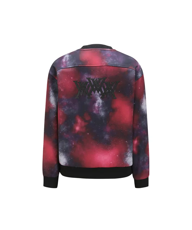 ANEW Golf Women's SP Galaxy Pattern Sweatshirt - Red