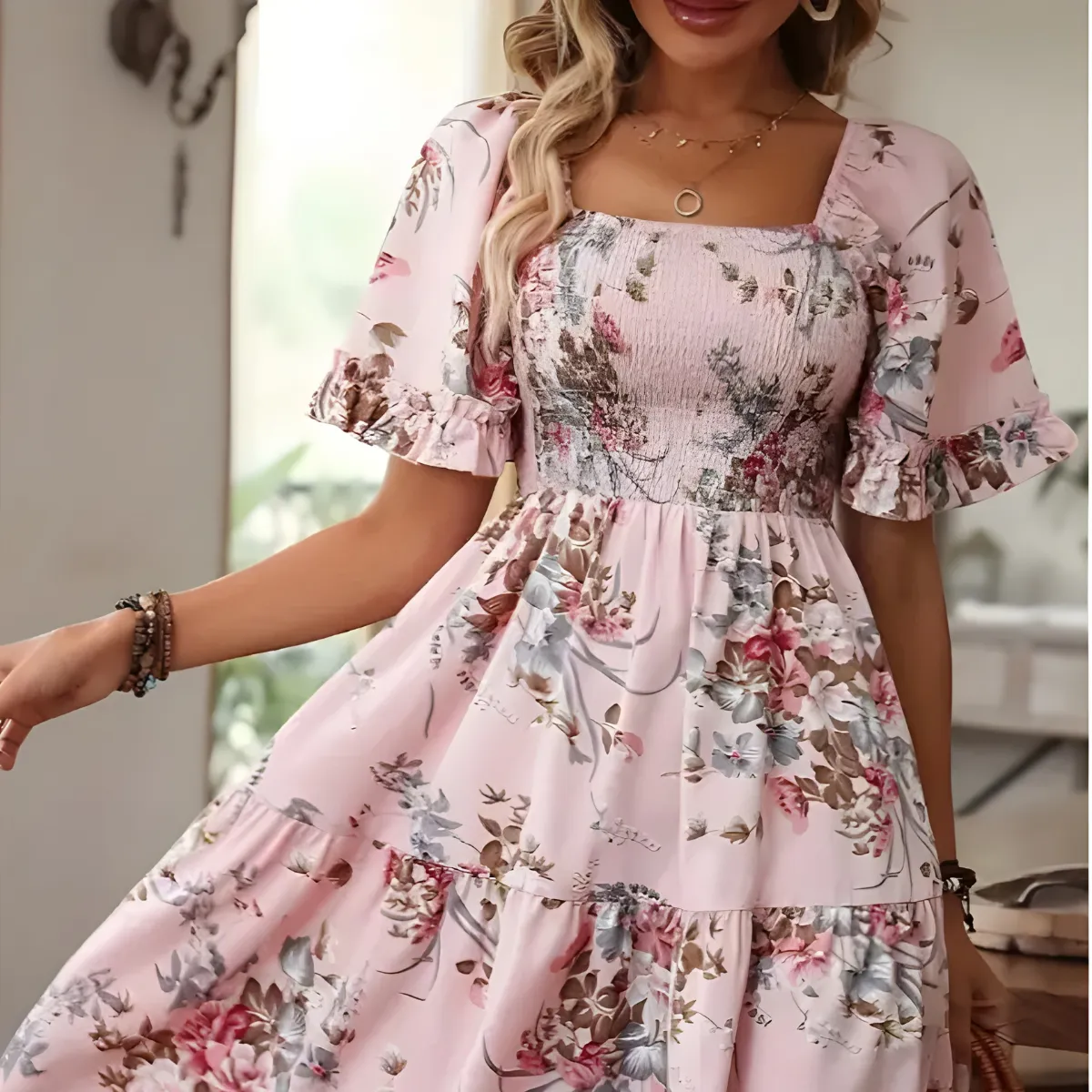 Annabelle | Stylish Floral Tiered Dress
