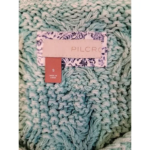Anthropologie Pilcro Cropped Loose Weave sweater cardigan Women's Small