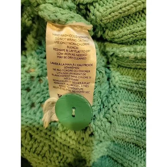Anthropologie Pilcro Cropped Loose Weave sweater cardigan Women's Small