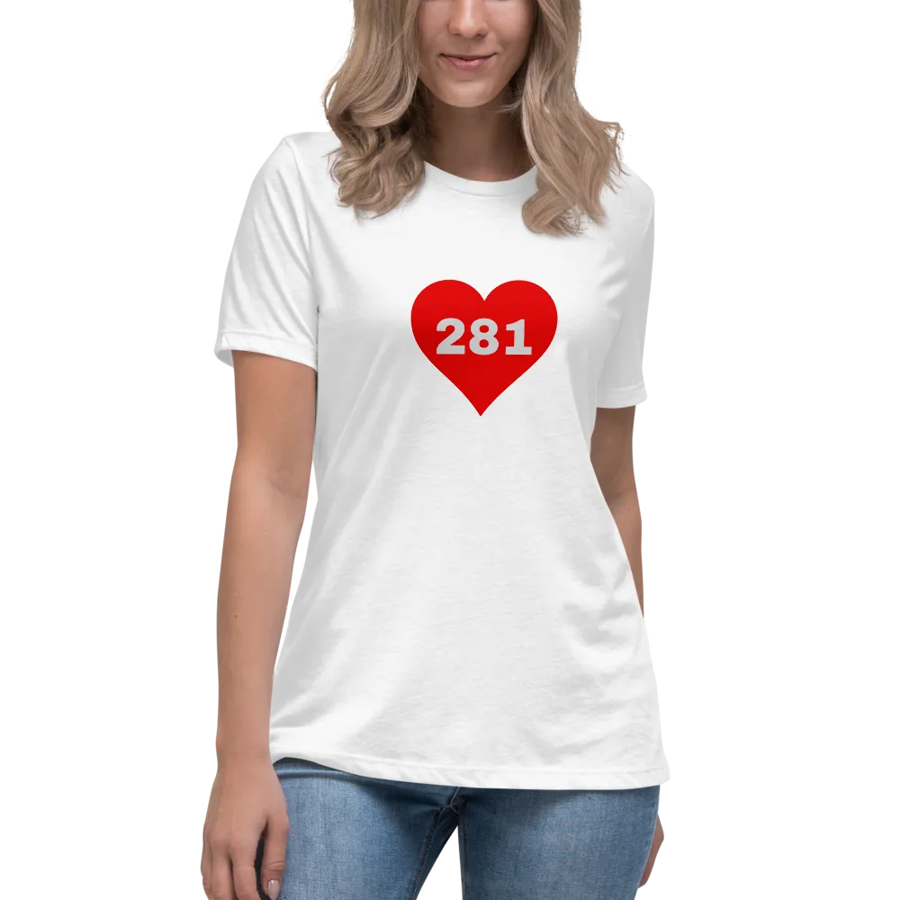 AREA CODE 281 Women's Relaxed T-Shirt