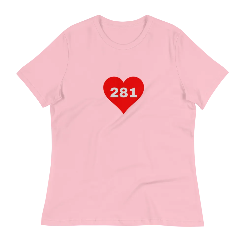 AREA CODE 281 Women's Relaxed T-Shirt