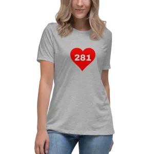 AREA CODE 281 Women's Relaxed T-Shirt