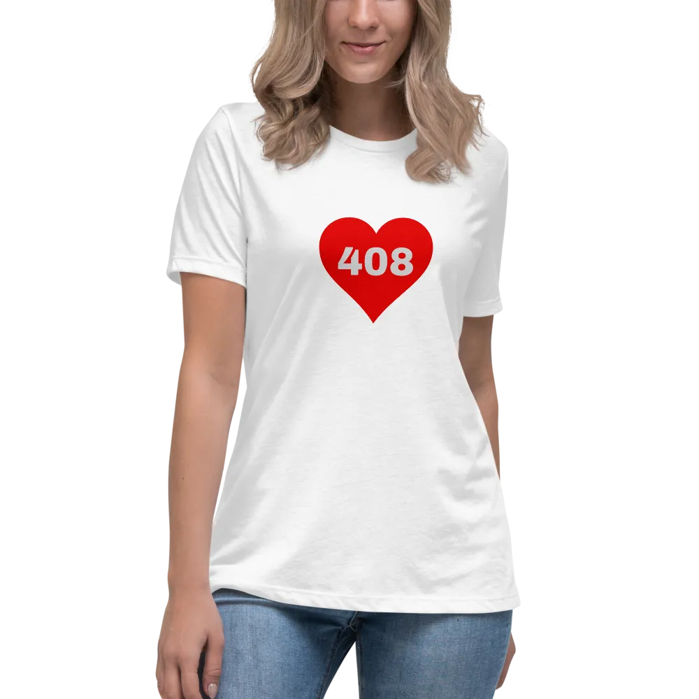 AREA CODE 408 Women's Relaxed T-Shirt