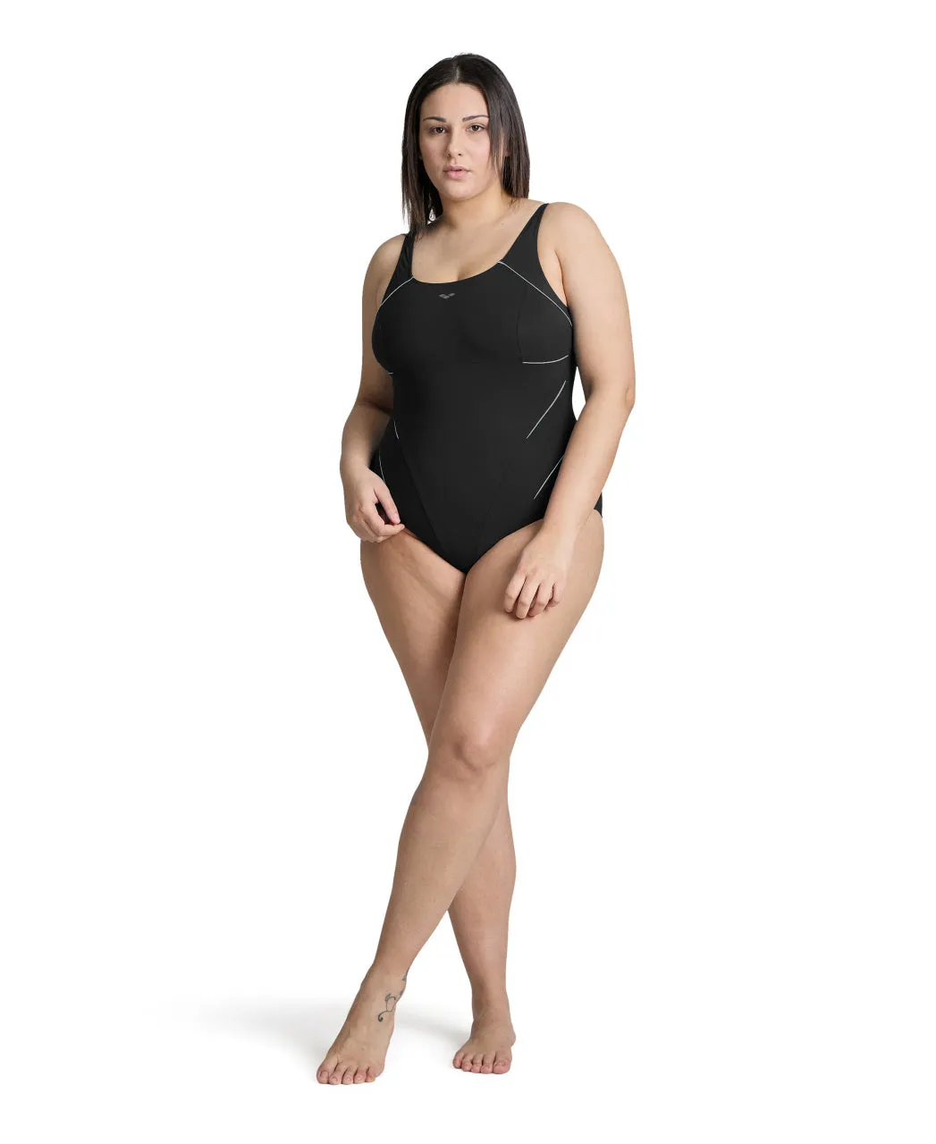 Arena Shapewear Women's Jewel R Plus B-Cup Swimsuit - Black/White