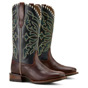 Ariat Women's Showdown Expresso/Textured Blue Boot 10061146